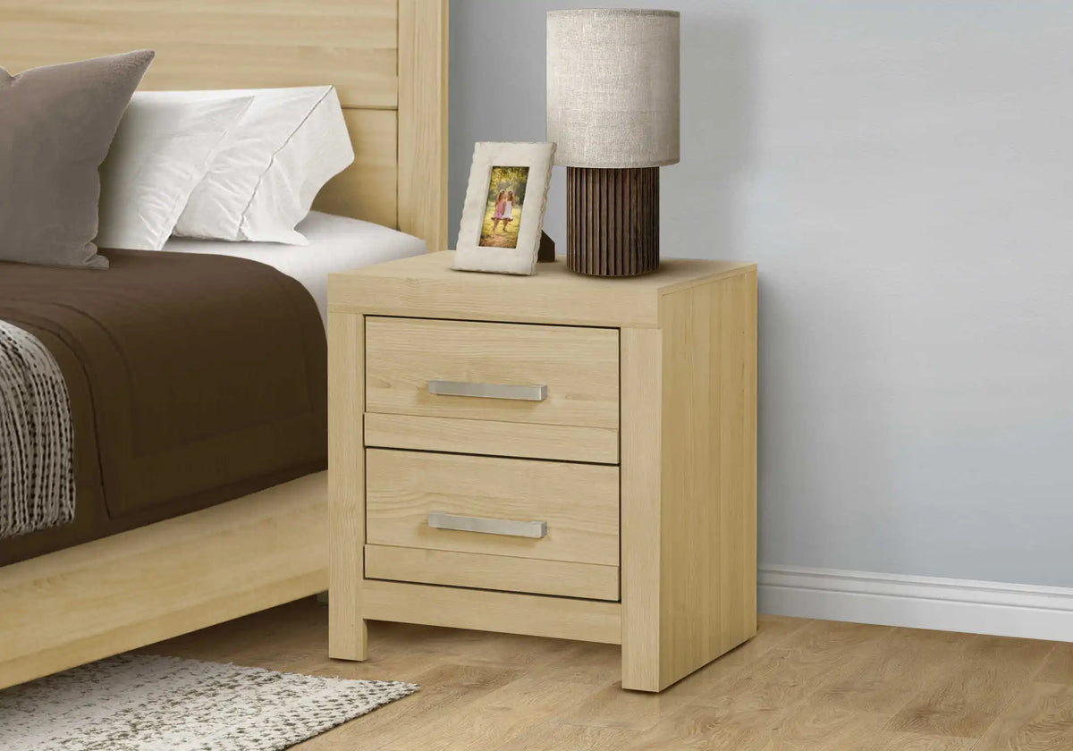 Ensemble de chambre à coucher 5 pièces avec lit Queen – Finition naturelle