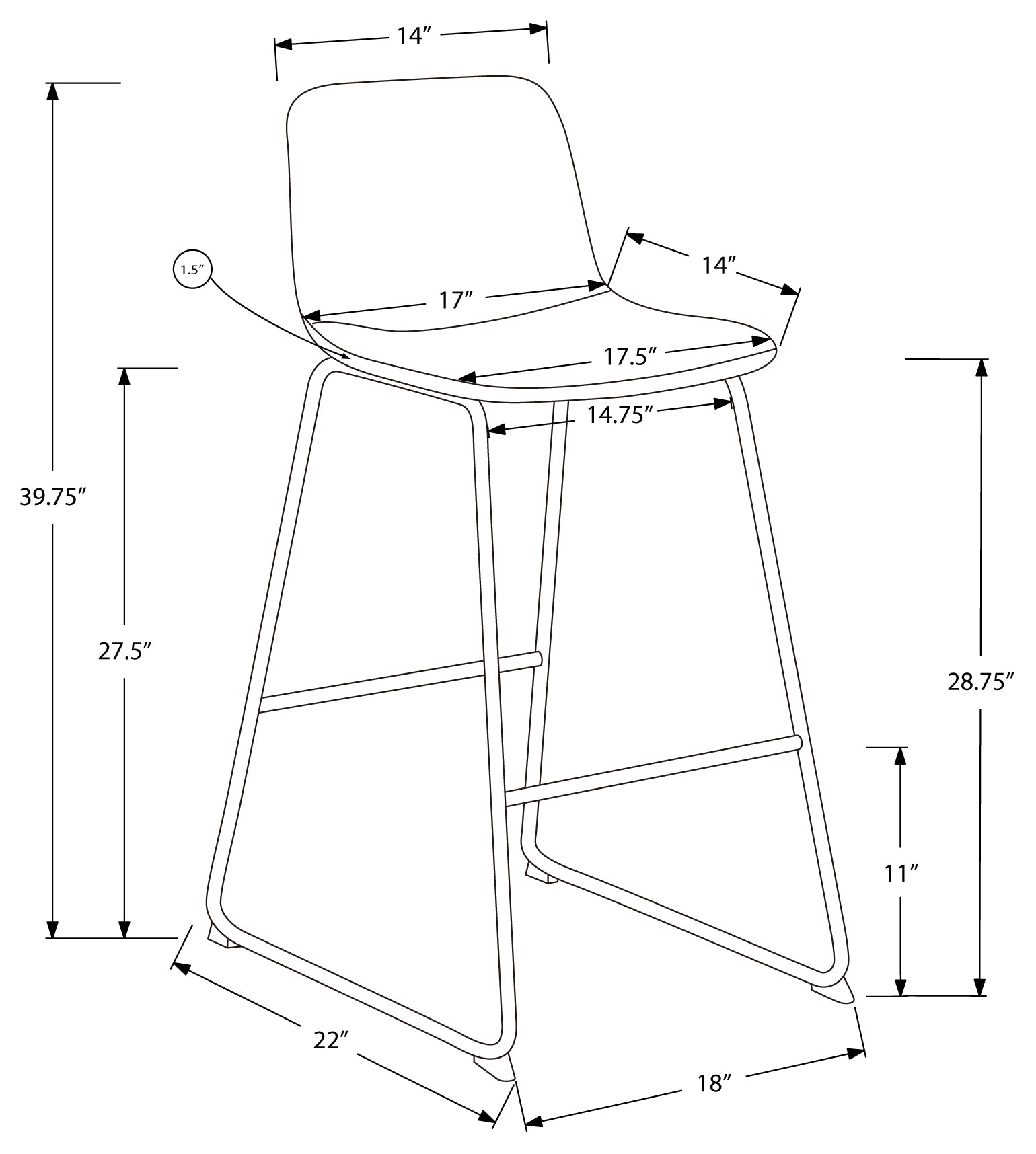 CHAISE DE BUREAU - SIMILI-CUIR MARRON / BUREAU DEBOUT ( Meuble Mtl ) 