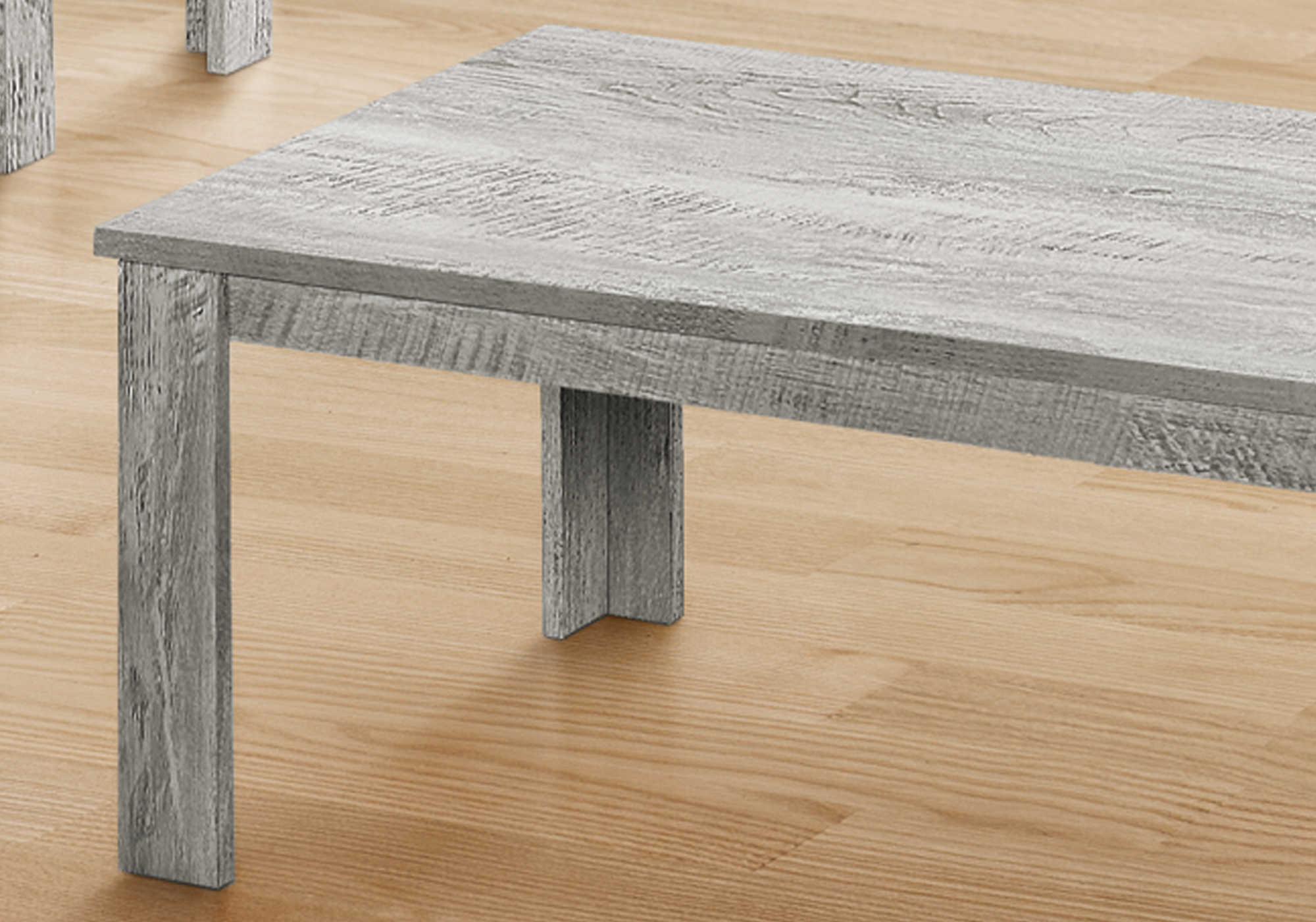 SET DE TABLE - SET 3PCS / GRIS INDUSTRIEL ( Meuble Mtl ) 