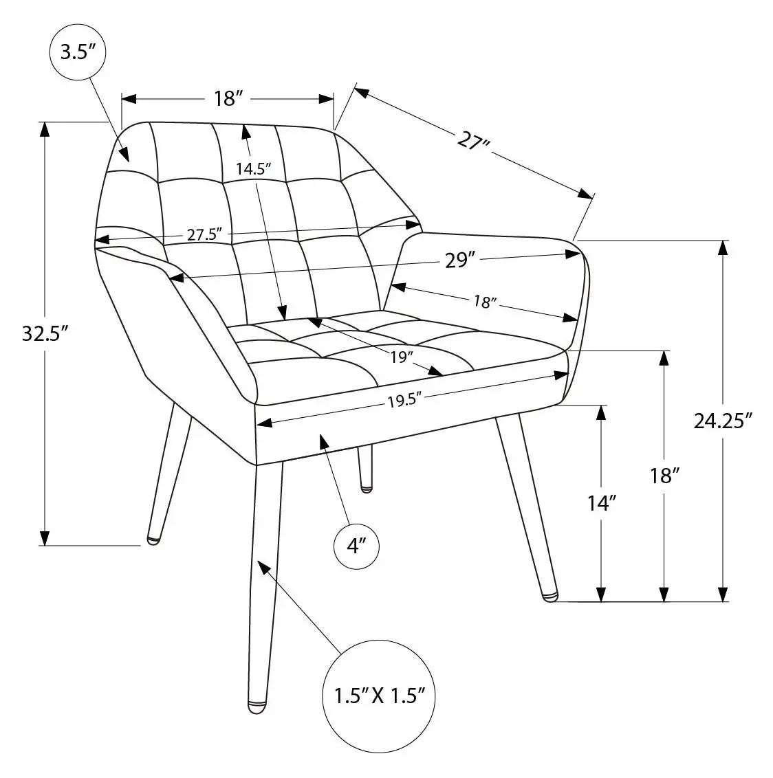 Fauteuil d'Appoint Vert Foncé et Pieds Fini Noyer