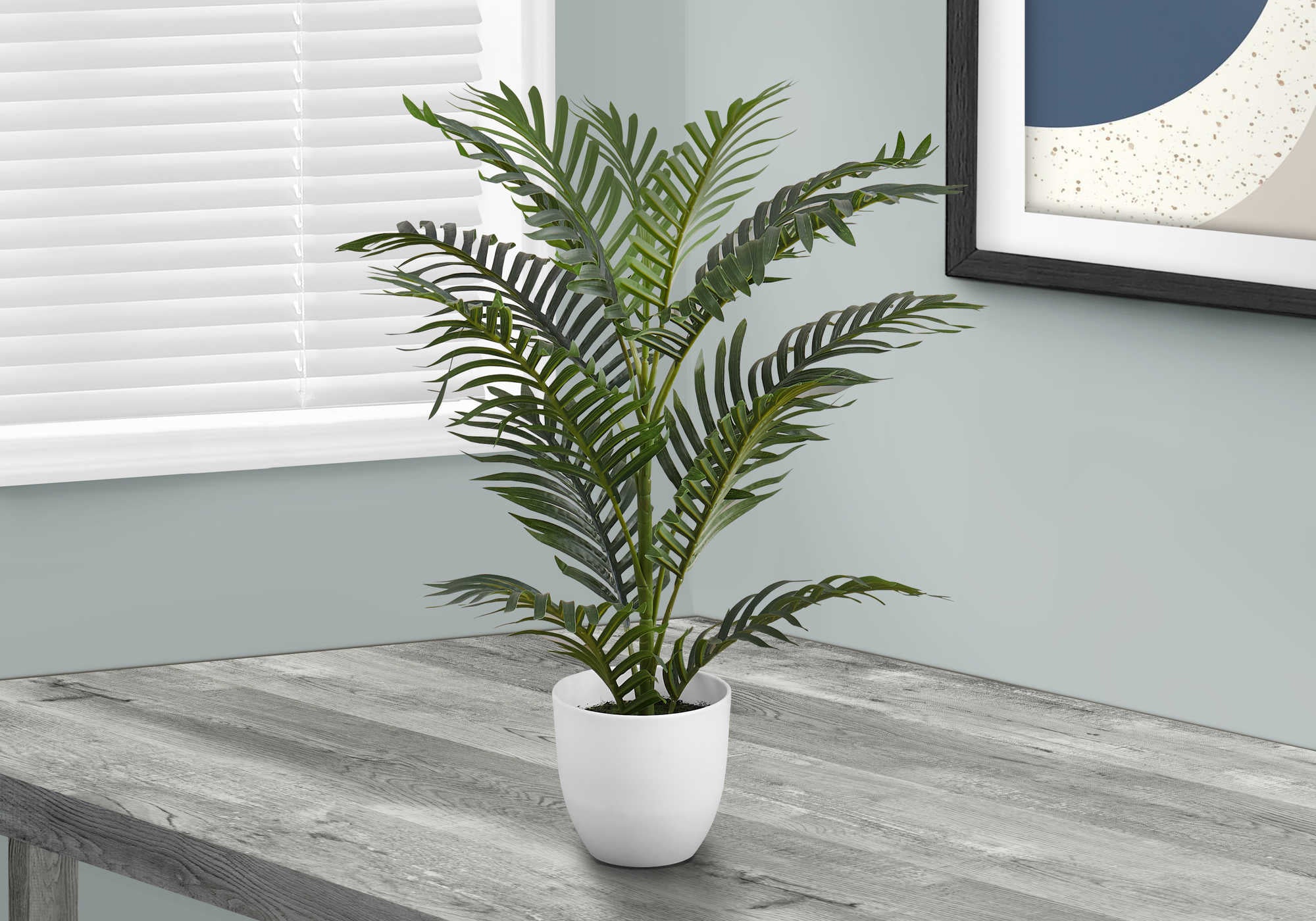 PLANTE ARTIFICIELLE - 28"H / PALMIER INTÉRIEUR POT 6"