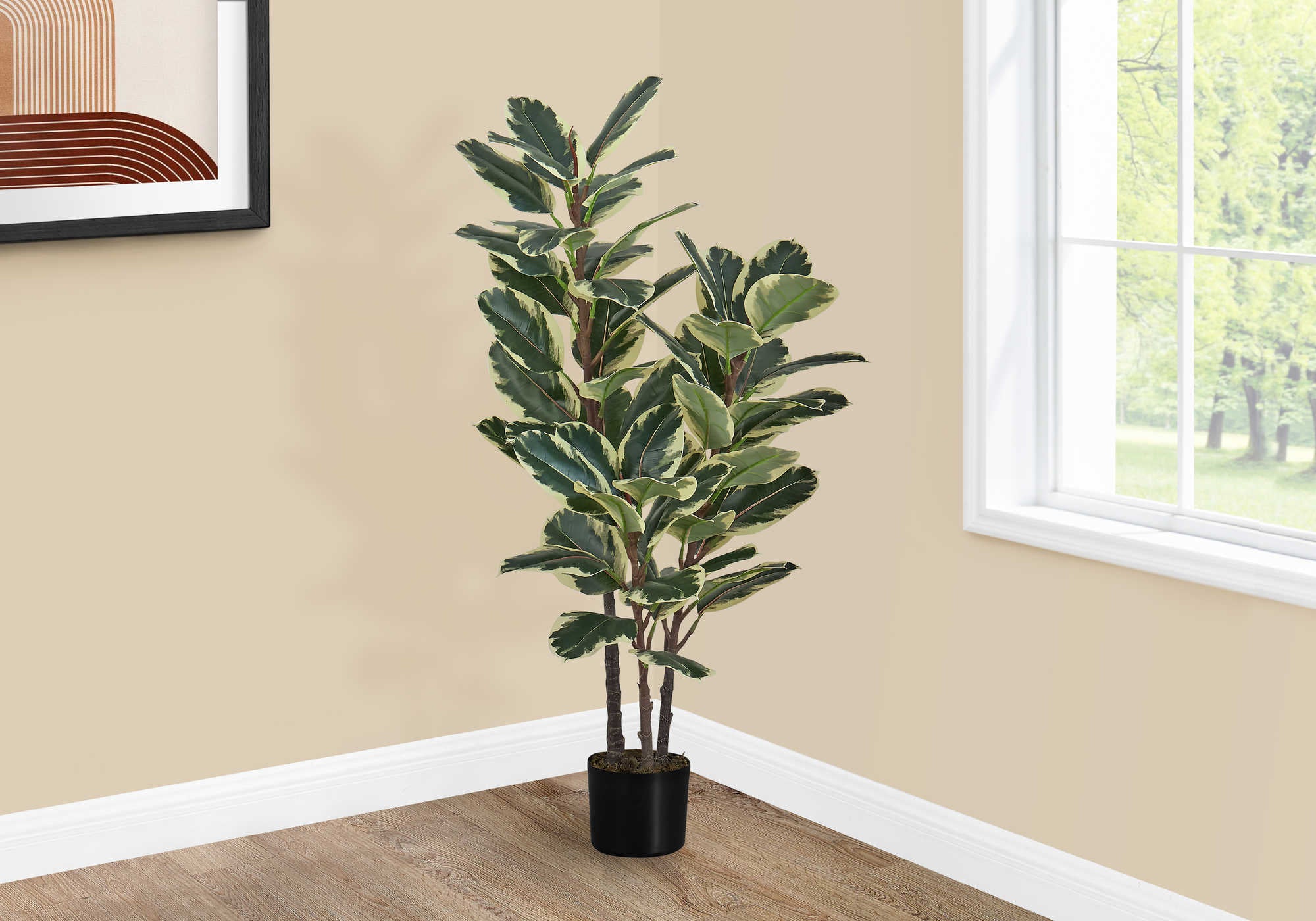 PLANTE ARTIFICIELLE - 47"H / CHENE INTERIEUR POT 5"