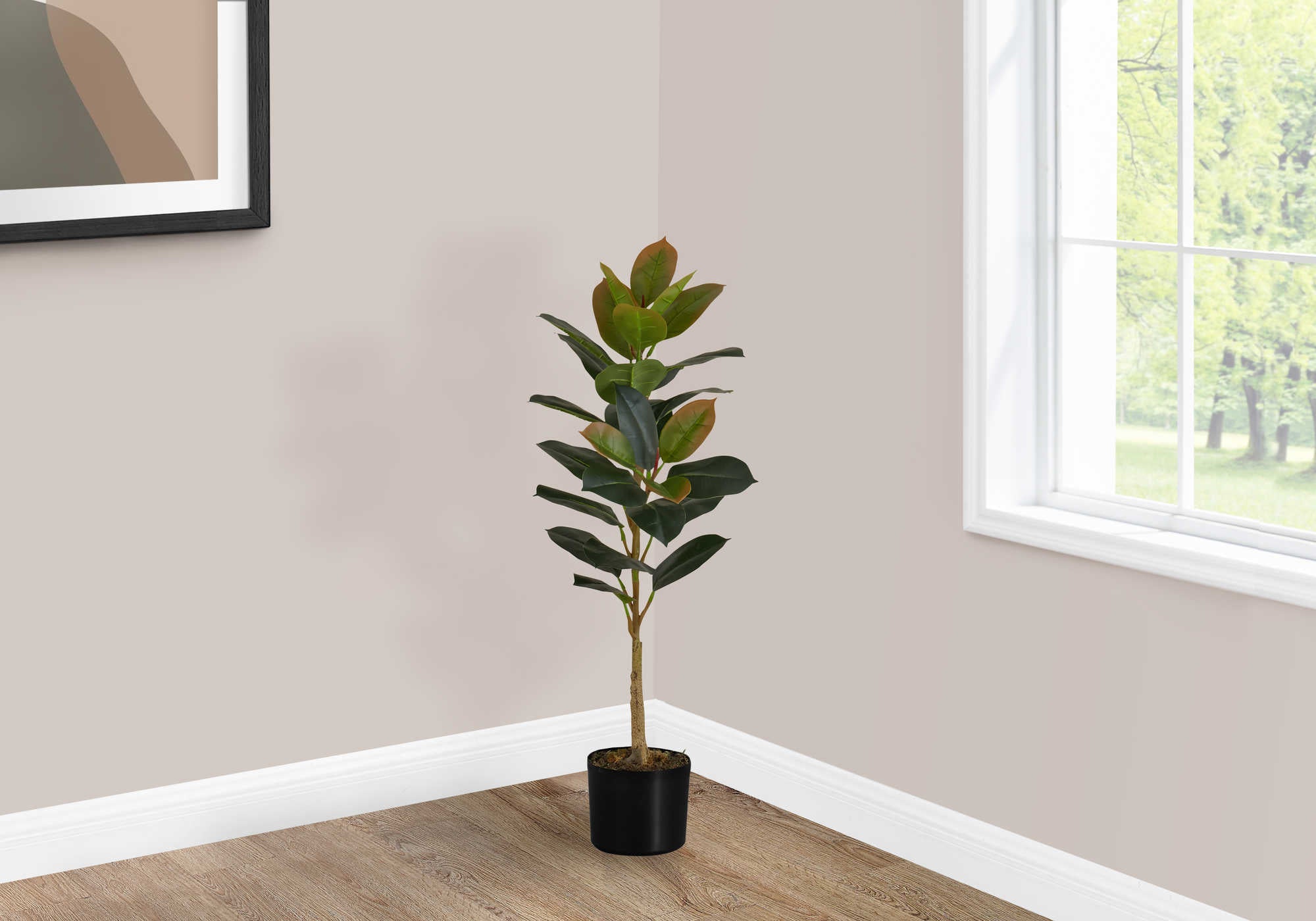 PLANTE ARTIFICIELLE - 40"H / POT INTÉRIEUR CAOUTCHOUC 5"