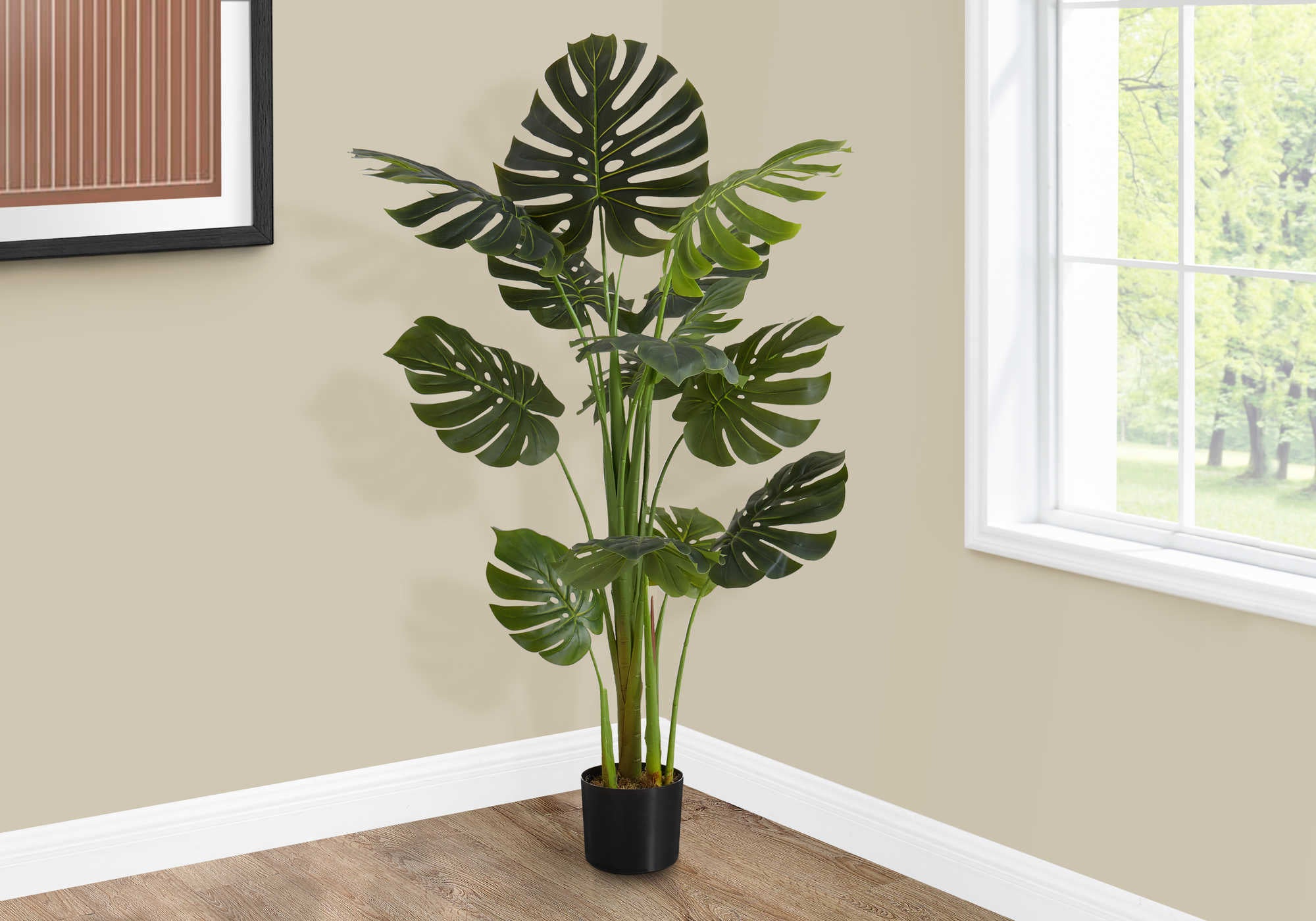 PLANTE ARTIFICIELLE - 55"H / POT INTÉRIEUR MONSTERA 6"