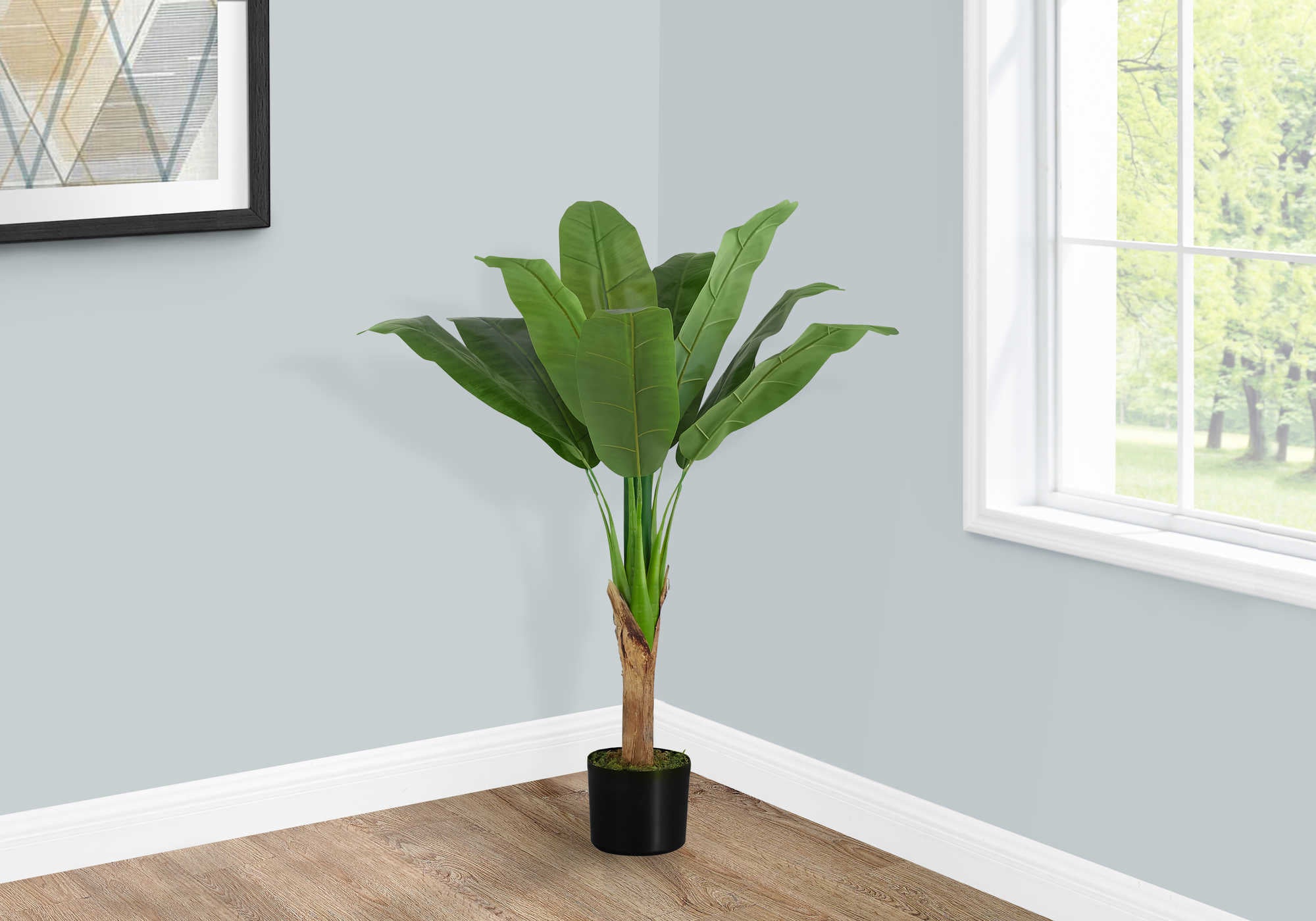 PLANTE ARTIFICIELLE - 43"H / BANANIER INTERIEUR POT 5"