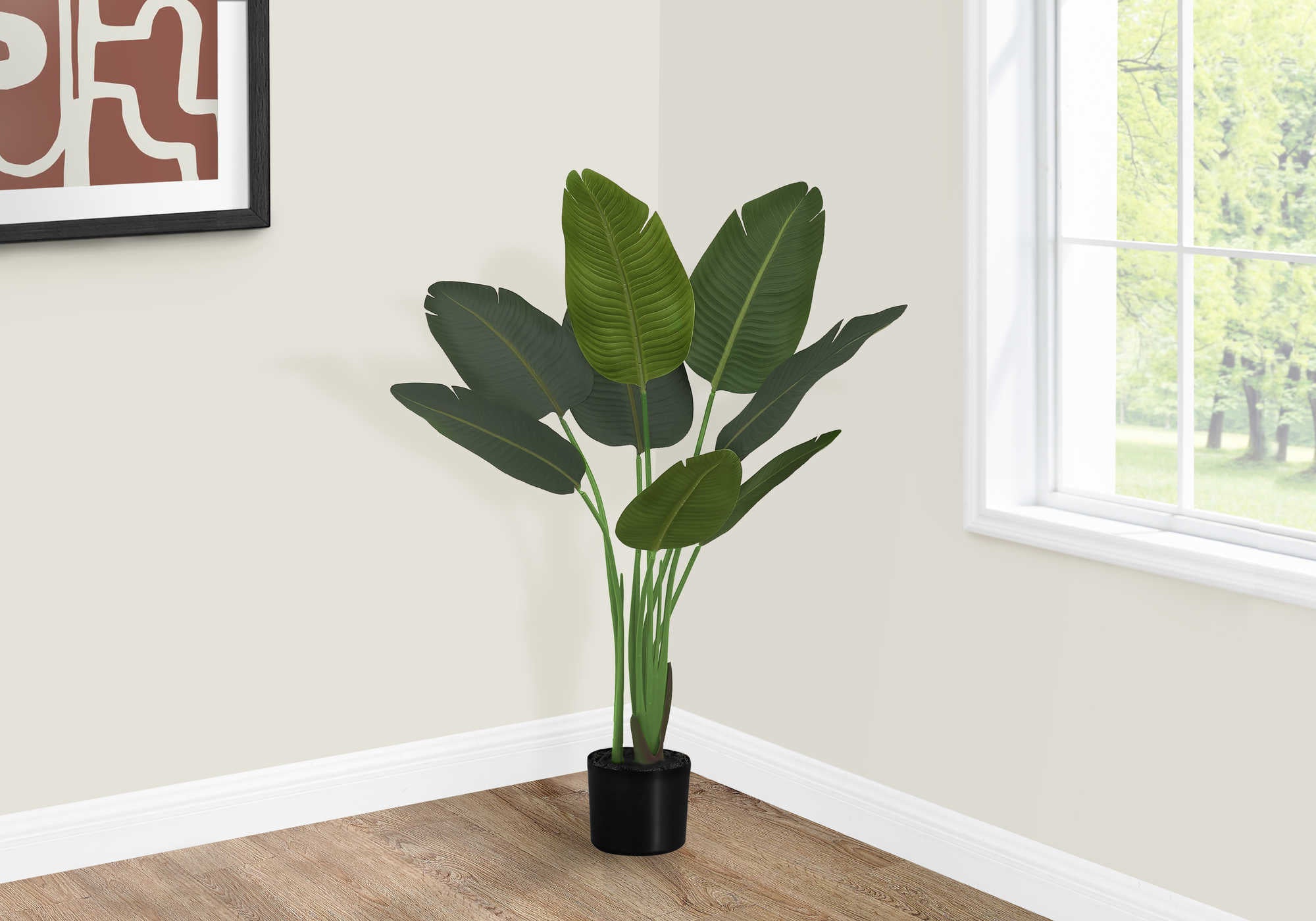 PLANTE ARTIFICIELLE - 44"H / OISEAU DE PARADIS POT 5"