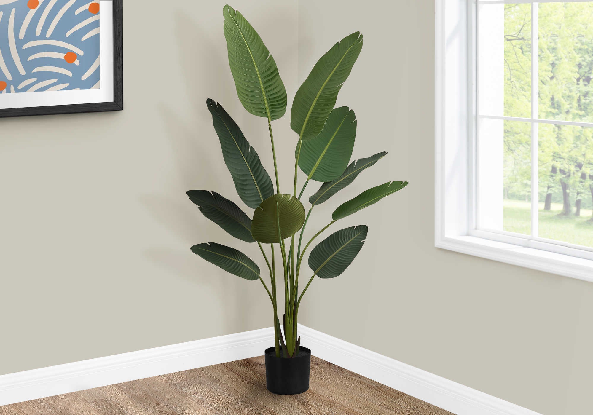 PLANTE ARTIFICIELLE - 60"H / OISEAU DE PARADIS POT 5"