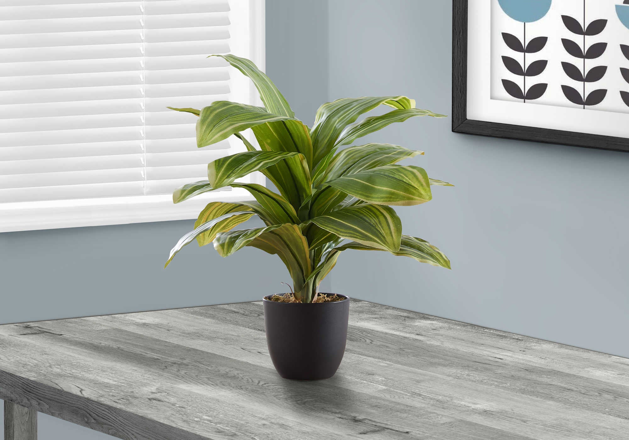 PLANTE ARTIFICIELLE - 17"H / DRACAENA INTÉRIEUR EN POT 4"