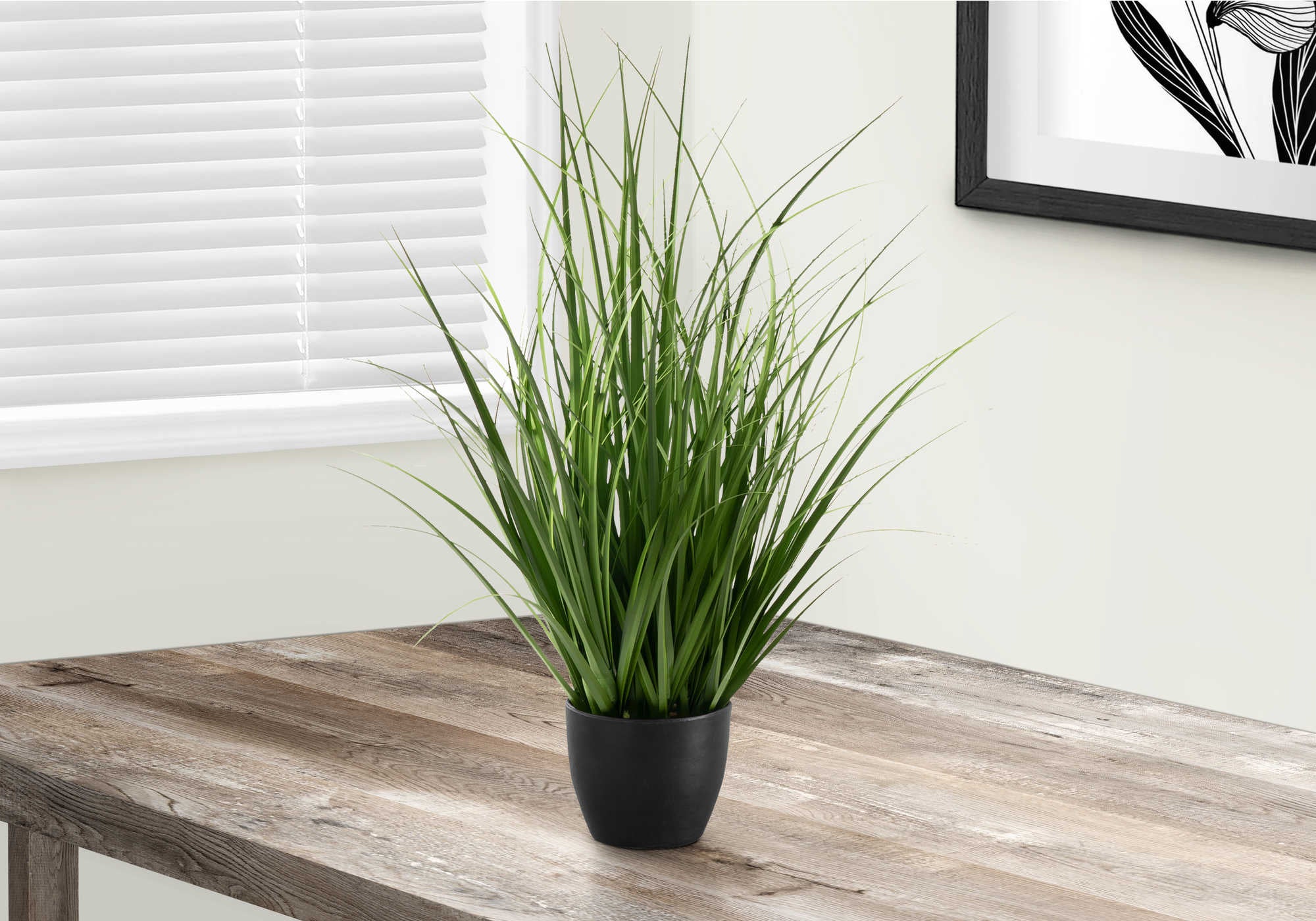 PLANTE ARTIFICIELLE - 23"H / POT INTÉRIEUR GAZON 4"