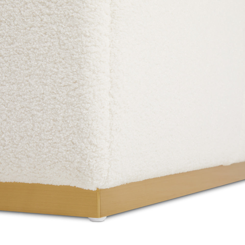 Banc Nelly Gold : Fourrure Boucle