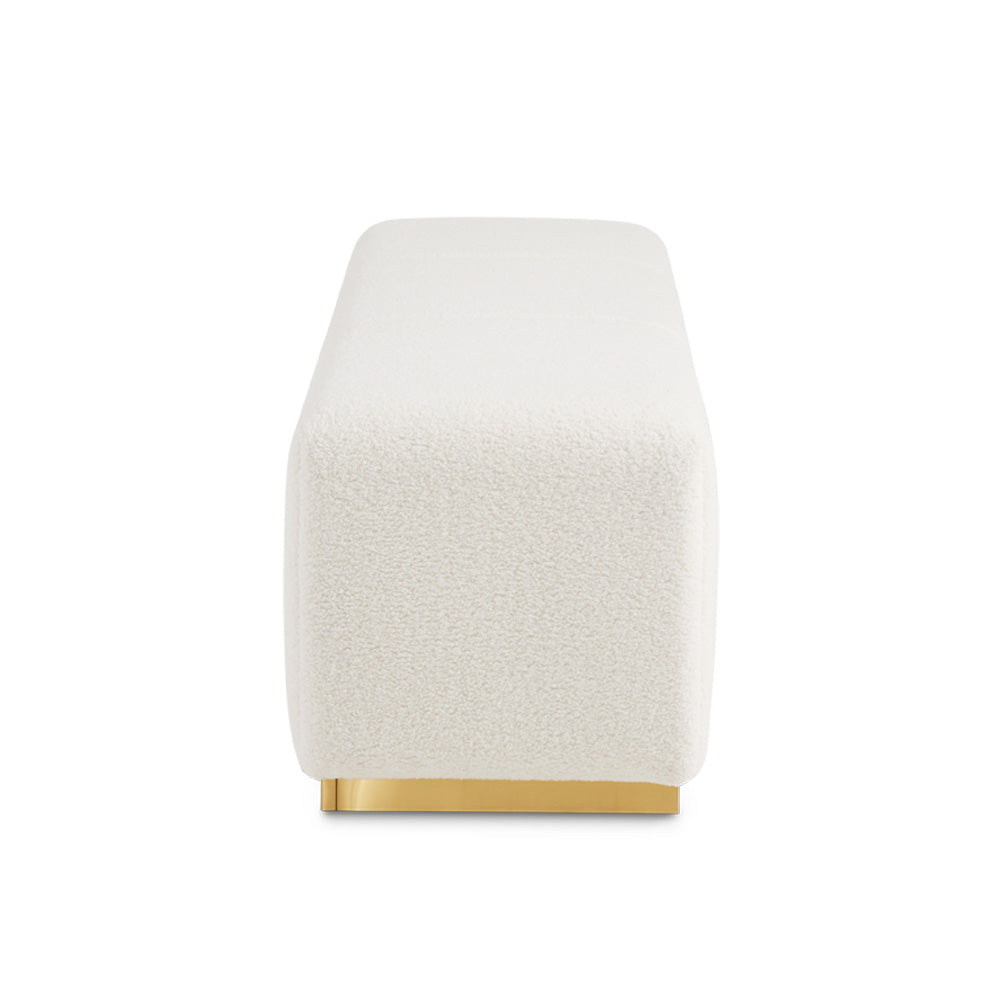 Banc Nelly Gold : Fourrure Boucle