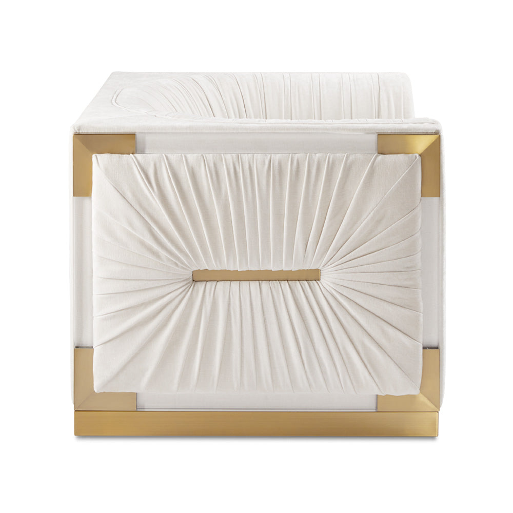 Chaise d'appoint Paloma Gold : Contessa Vanille