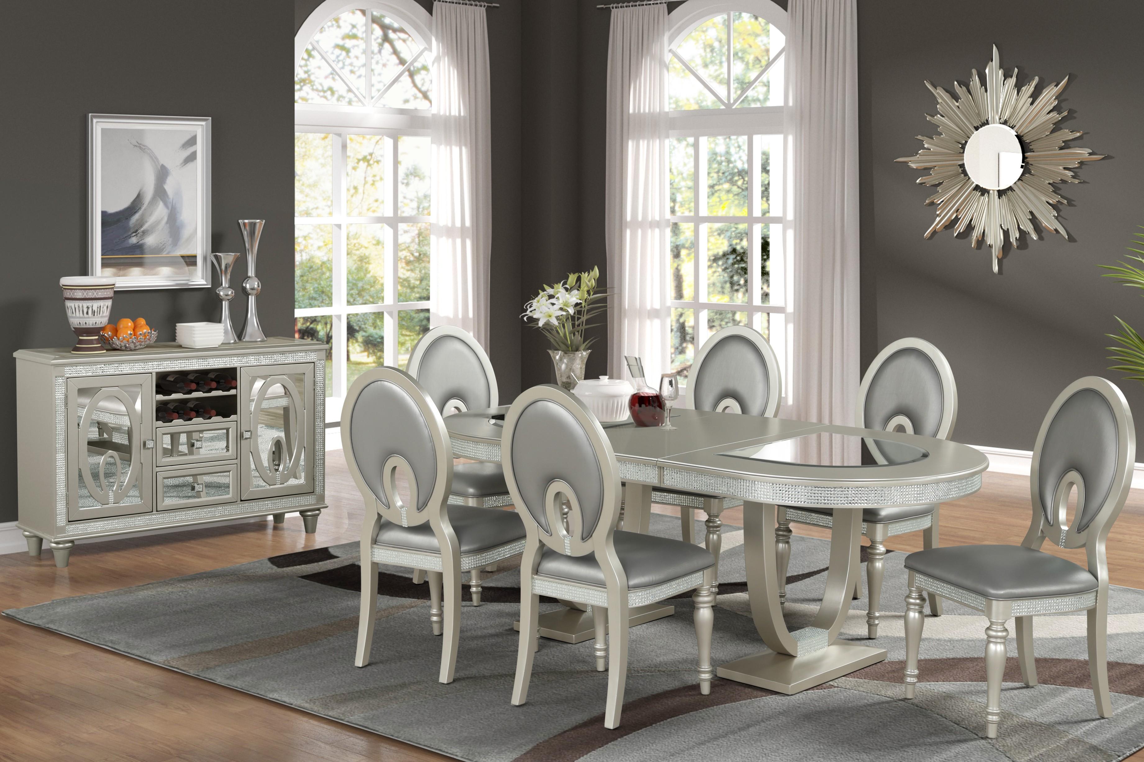 Ensemble de Salle à Manger 7 Pièces Kimberly - Style et Fonctionnalité pour Votre Espace Repas ( Meuble Mtl )