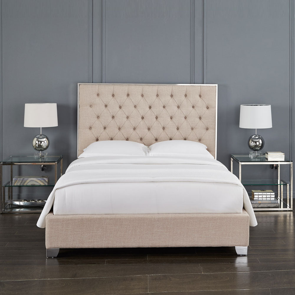 Lit Kroma : Tissu Beige