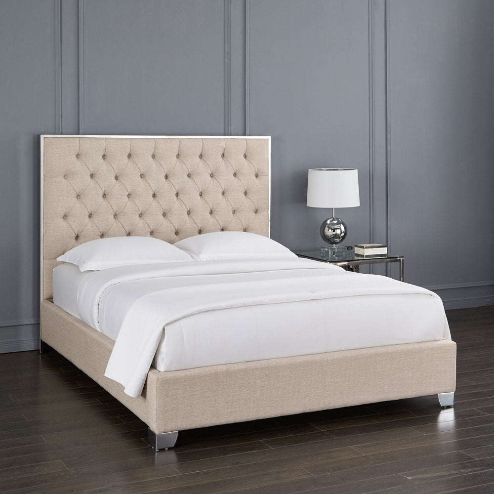 Lit Kroma : Tissu Beige