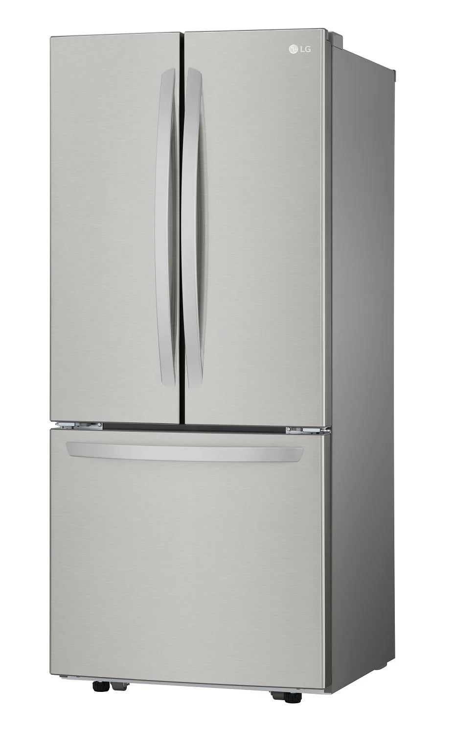 Réfrigérateur LG 30" 21,8 pi³ Portes Françaises Inox Smudge-Proof LRFNS2200S