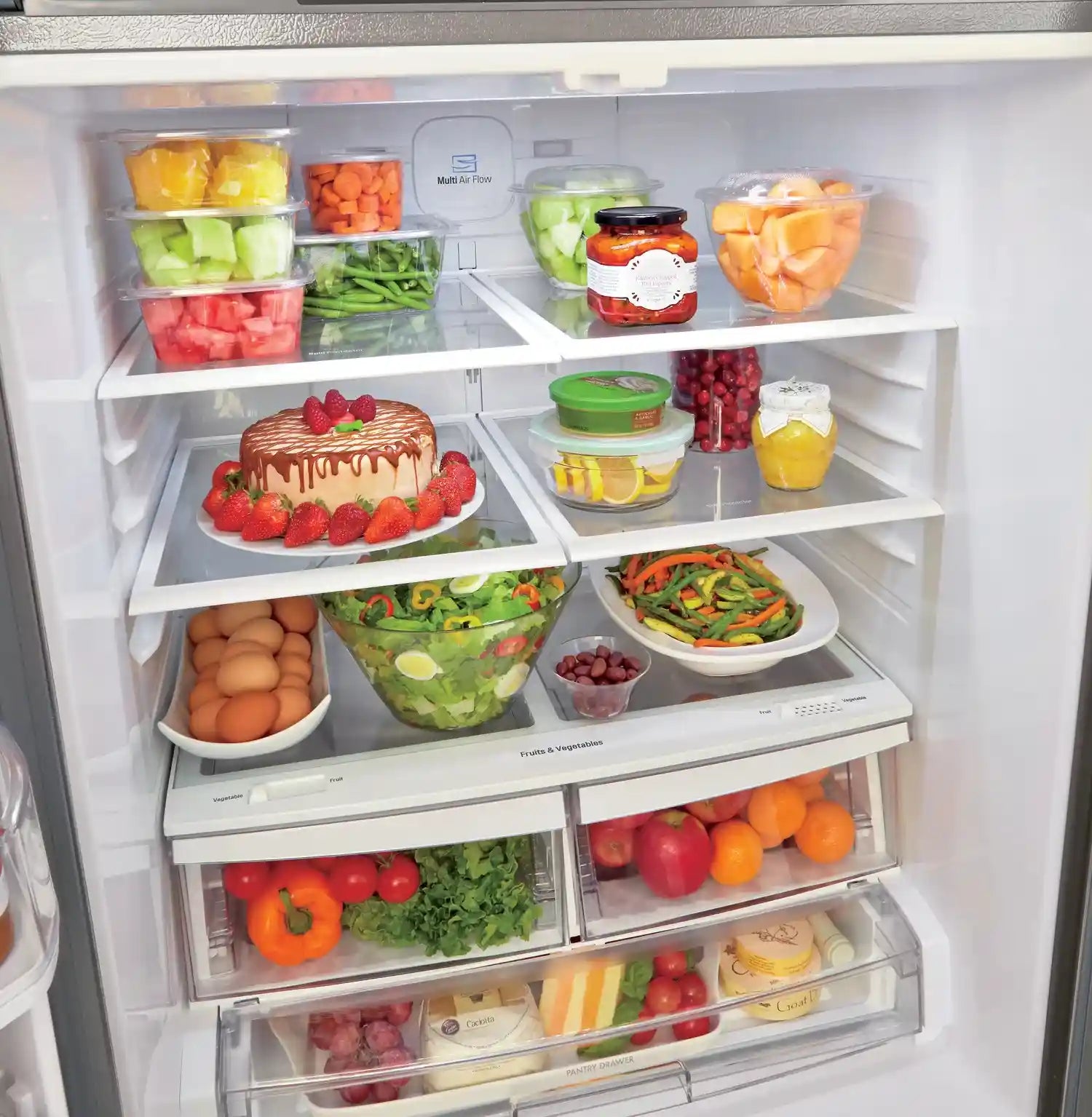 Réfrigérateur LG 30" 21,8 pi³ Portes Françaises Inox Smudge-Proof LRFNS2200S