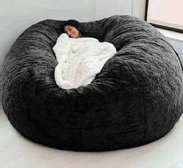 Lazy Sofa Bean Bag Chair Foam Cover