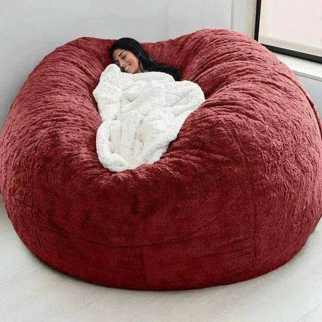 Lazy Sofa Bean Bag Chair Foam Cover