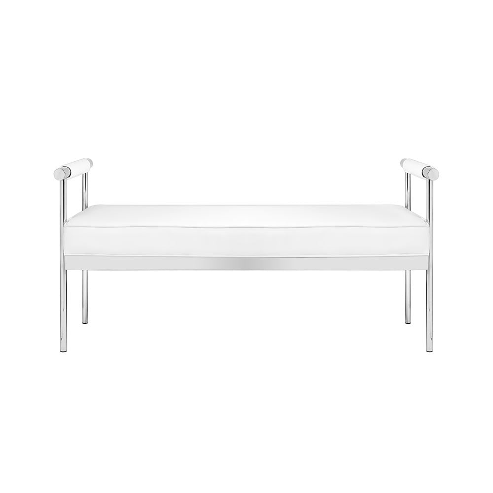 Banc Helen : Similicuir Blanc