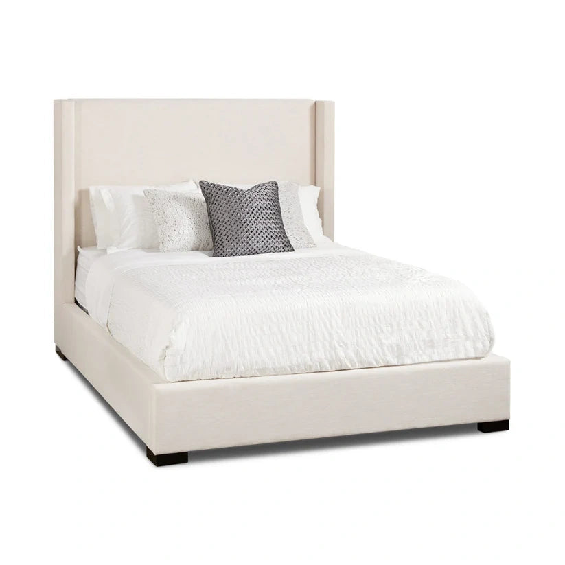 Lit Queen Rembourré Lit Matelassé en Tissu Beige Wing Bed GY-BED-1188Q