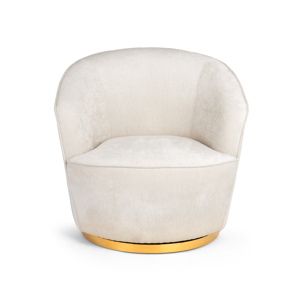 Chaise Lucien : Ivoire Brillant