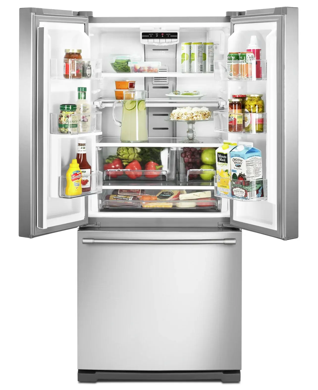 Réfrigérateur Maytag 30" 19,6 pi³ Portes Françaises Inox sans Traces MFB2055FRZ