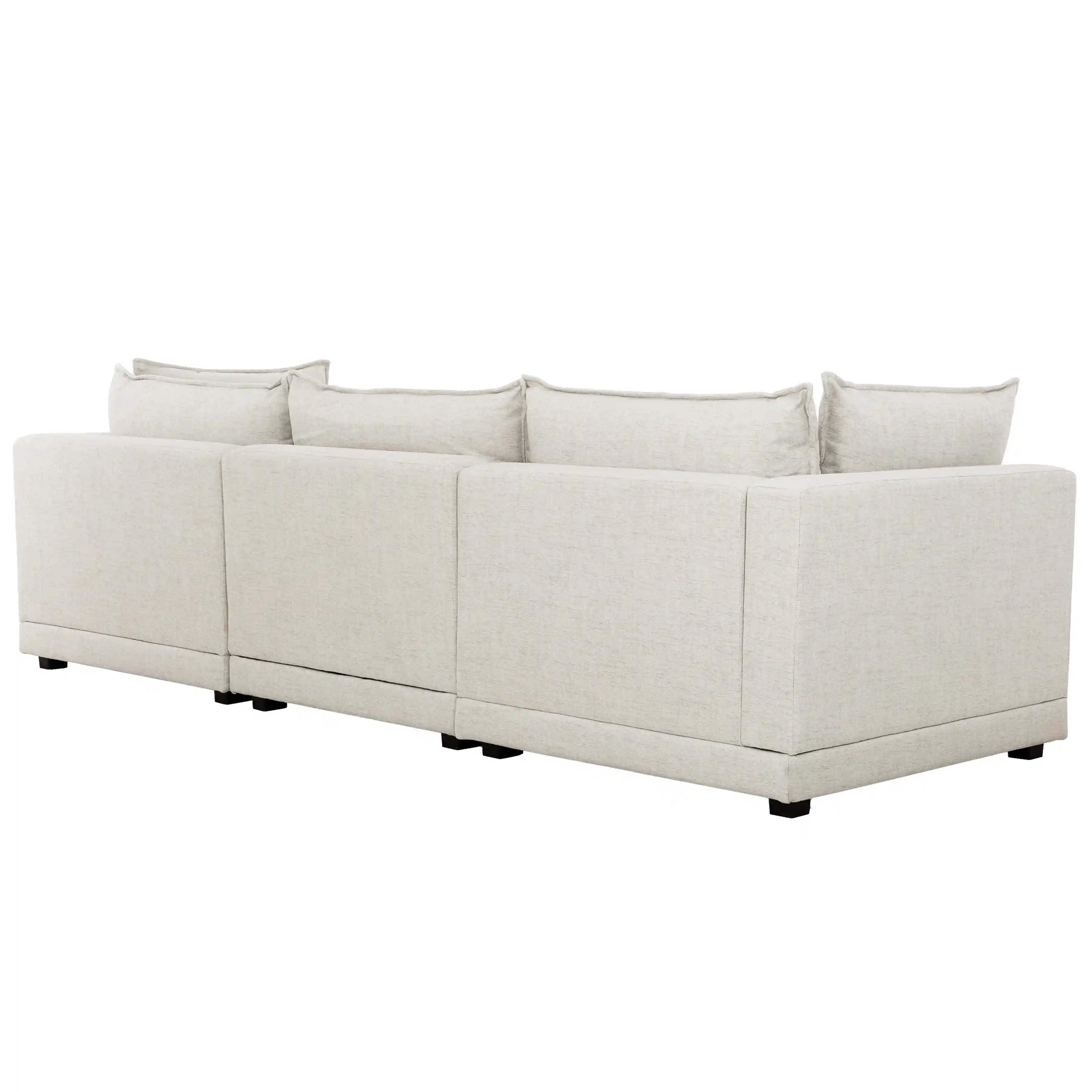 Canapé Modulaire Marliss | 3 Places Crème Perle