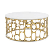 Table Basse en Marbre Carrée Mario GY-CT-2179G-WM