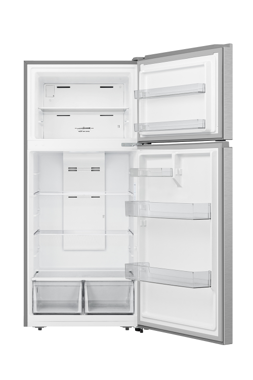 Hisense 18 Cu. pi. Réfrigérateur à congélateur supérieur - RT18A2FSD ( Meuble Mtl )