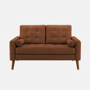 Causeuse 58 po tissu rouille 2 coussins LUMOS-44