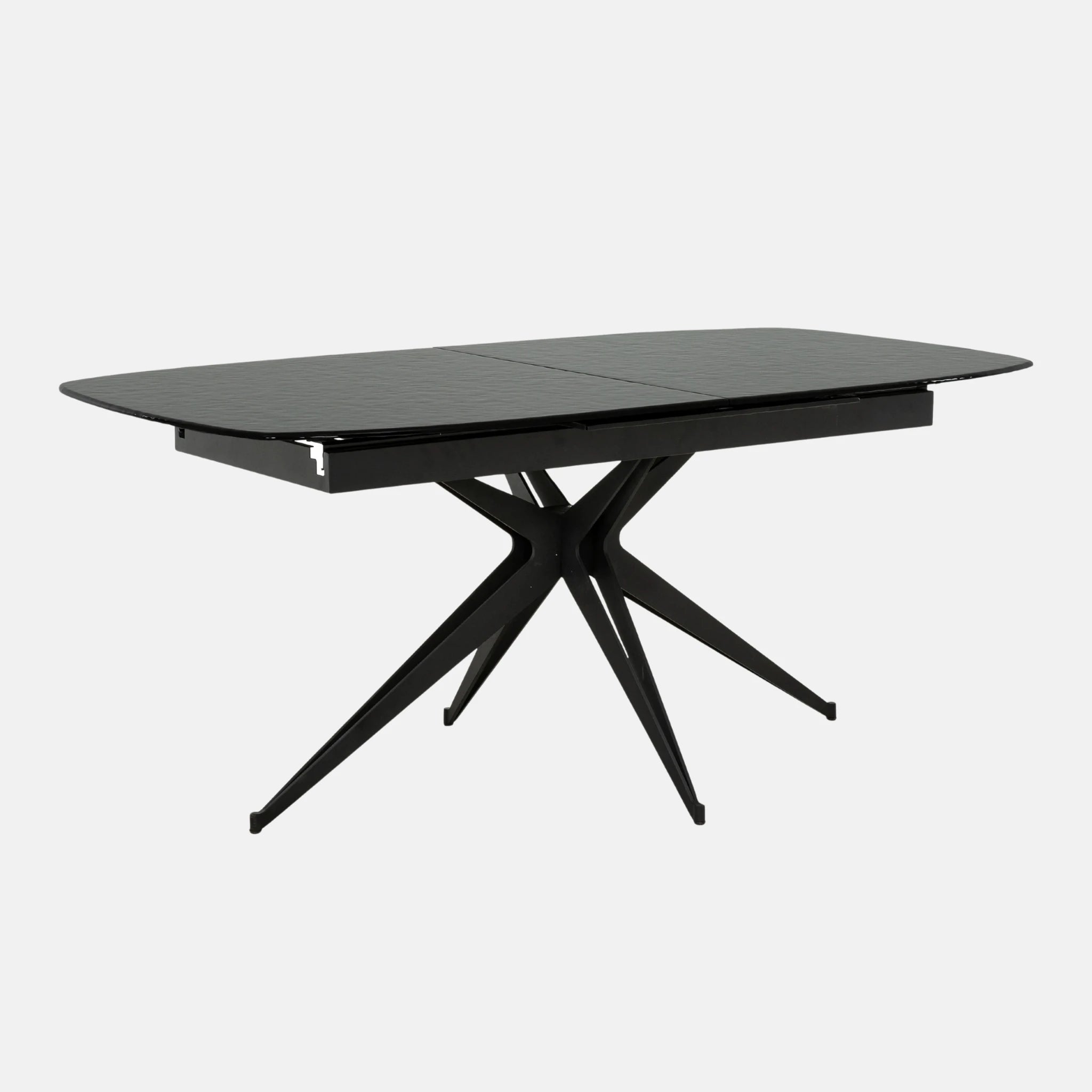 Primo Table Salle à Manger Extensible Verre (71-94") Gris