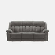 Sofa Motorisé 3 Places Gris Clair Inclinable avec Prises USB