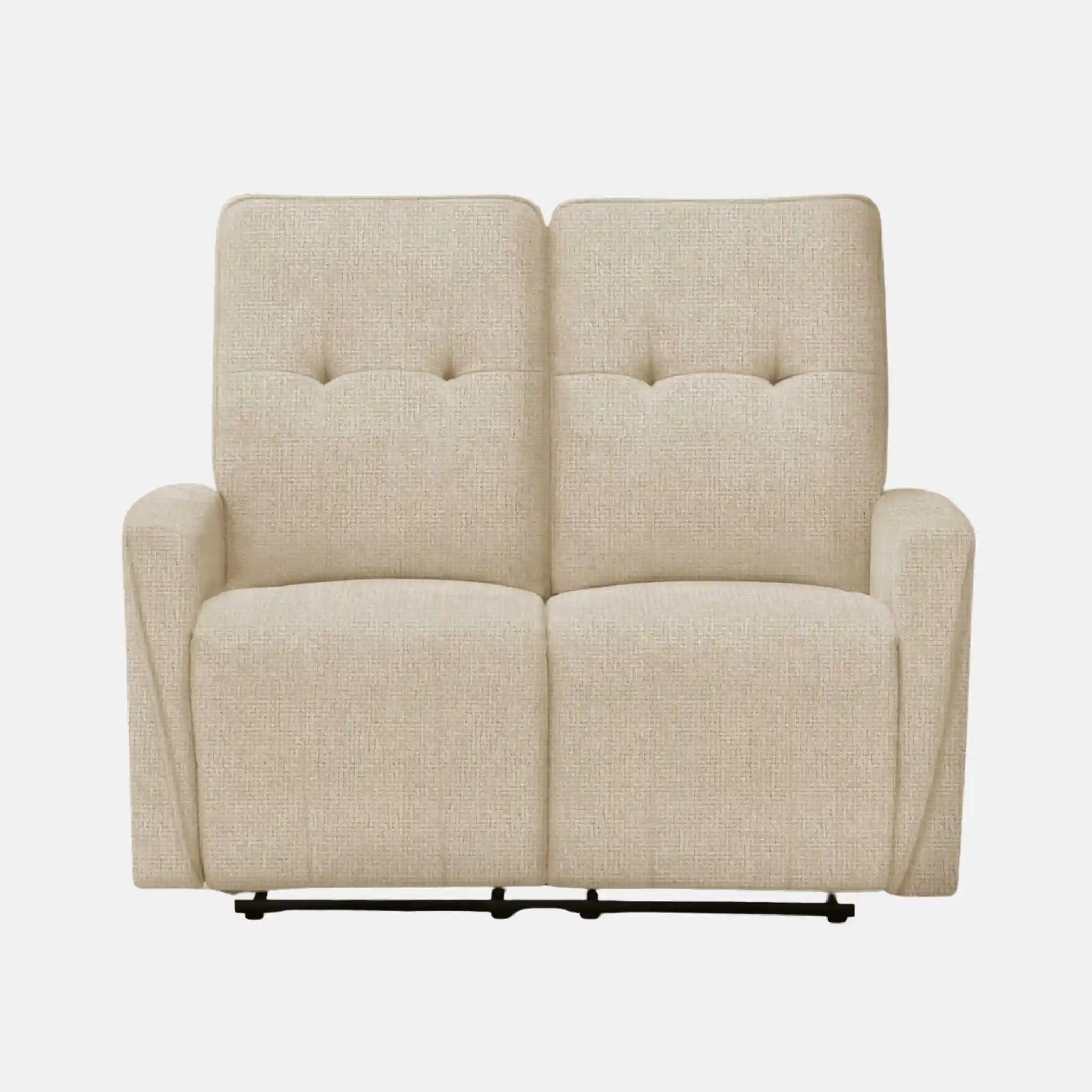 Divan Inclinable Électrique 2 Places Beige avec Port USB