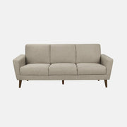 Canapé en Tissu Brun Clair 3 Places Élégant et Confortable