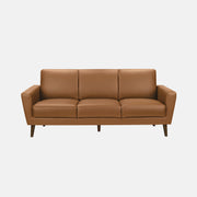 Divan 3 Places Cuir Synthétique Cognac Chic et Confortable