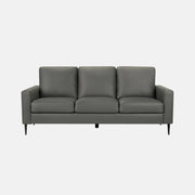 Canapé 3 Places 75" Similicuir Gris Confortable