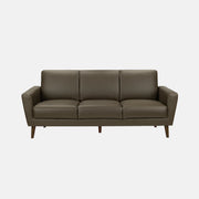 77" Canapé 3 Places simili cuir Brun Moderne et Confortable