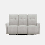 canapé Inclinable Motorisé Gris 3 Places en Tissu avec Port USB