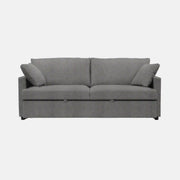 Divan Lit Convertible Gris Clair 78 Pouces avec Coussins