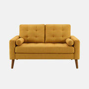 Causeuse 58 po tissu orange 2 coussins LUMOS-68