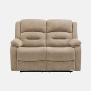 Causeuse Inclinable Électrique Beige Tissu Doux avec Ports USB
