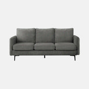 Monarch Canapé 3 Places en Tissu Gris 76"