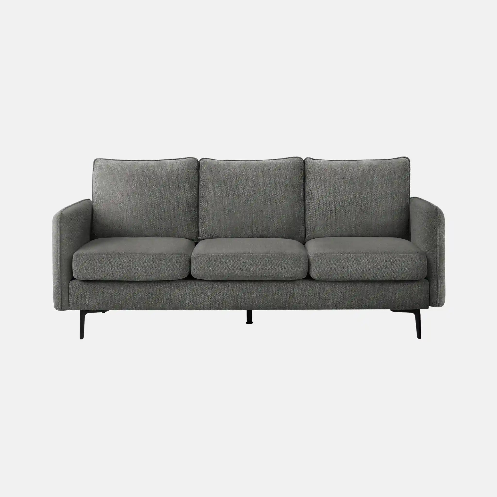 Monarch Canapé 3 Places en Tissu Gris 76"