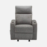 Fauteuil Inclinable Manuel Gris Foncé Berçant avec Porte-Gobelets