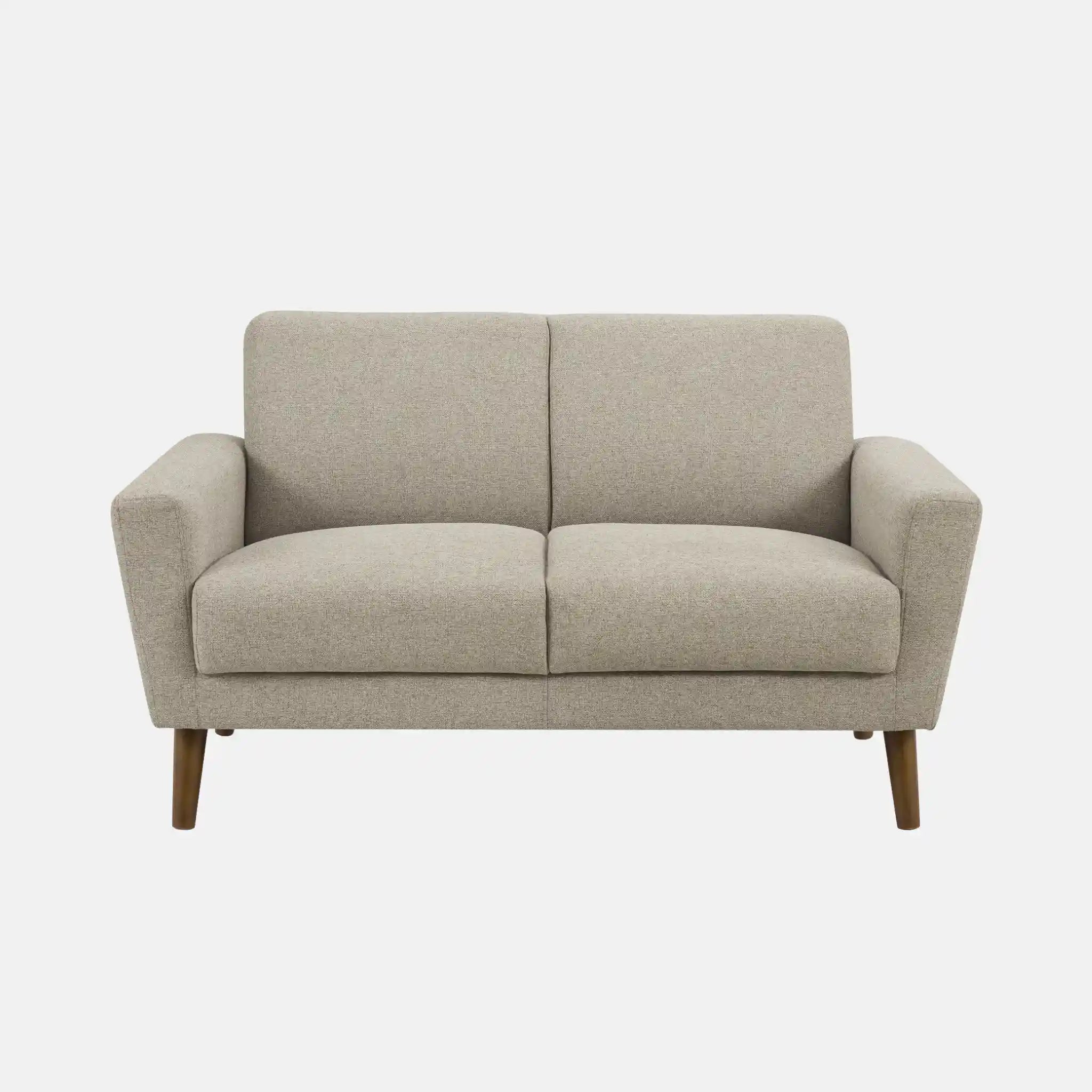 Causeuse 58" en tissu brun clair LUMOS-31