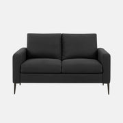 Causeuse Moderne 58 Pouces en Tissu Noir LUMOS-19