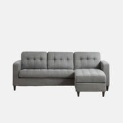 Mauritius Canapé Sectionnel Réversible – Gris Clair