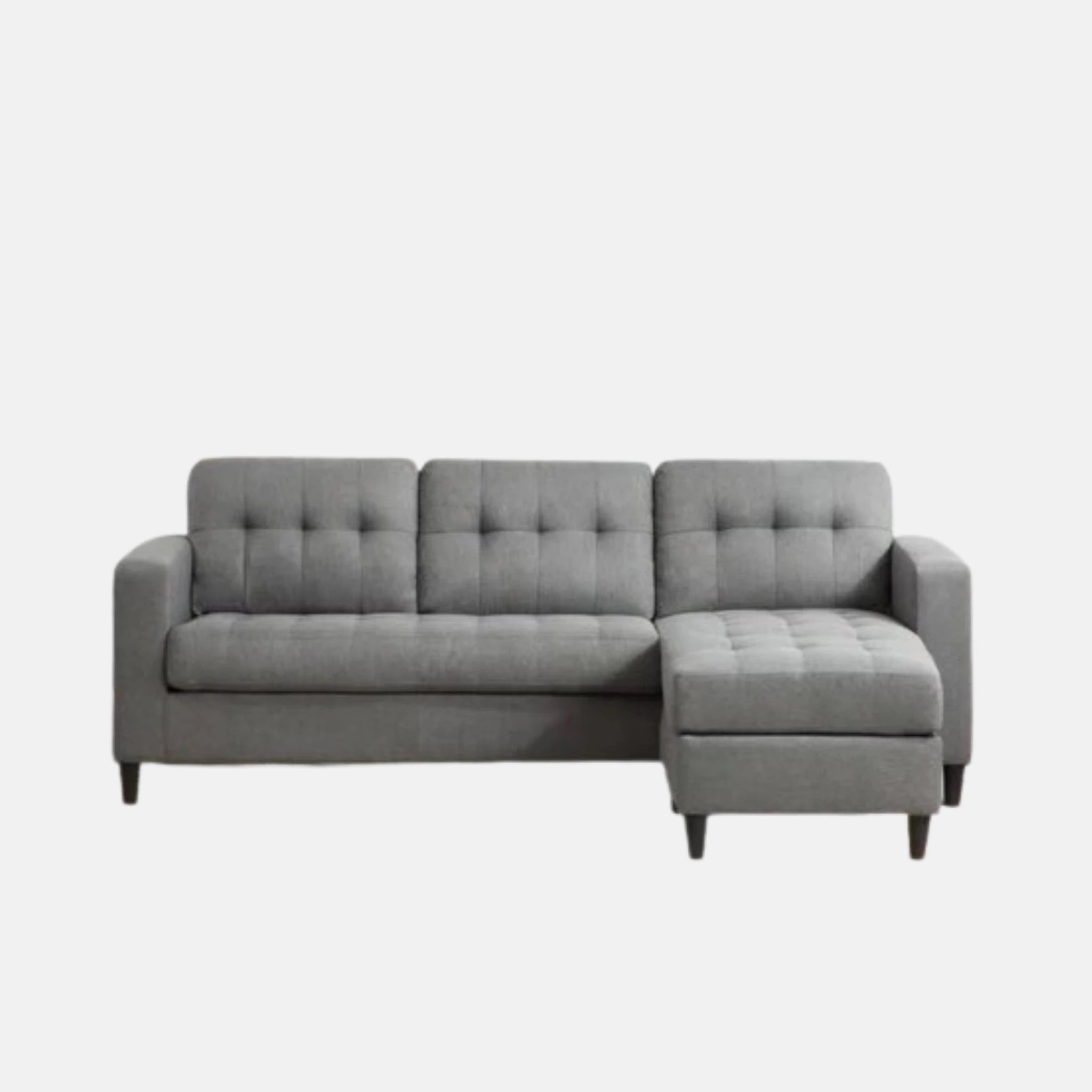 Mauritius Canapé Sectionnel Réversible – Gris Clair