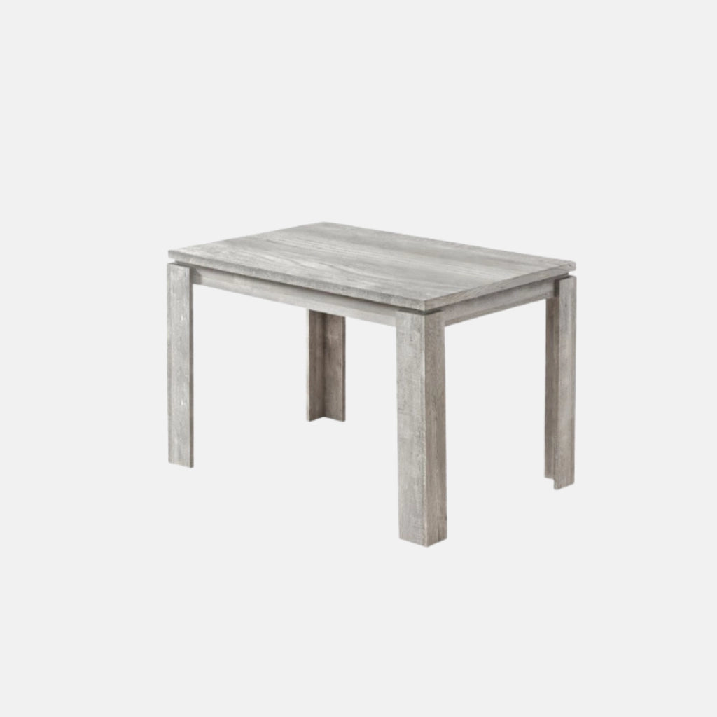 Table à manger rectangulaire, 48", couleur grise, contemporaine, moderne